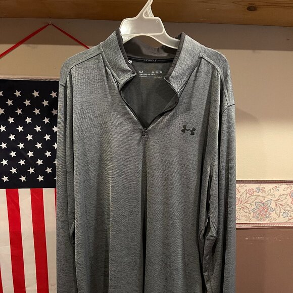 Under Armour Other - UA Golf Heat Gear 1/4 zip pullover gray XL